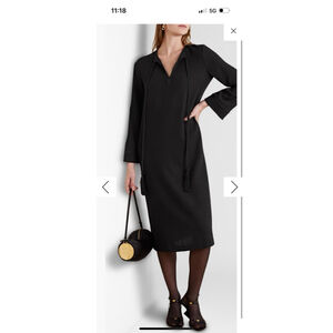 Nili Lotan Zita Black Oversized Dress XS Black